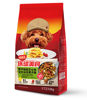 金年会环球美食那不勒斯芝士味全价幼年期犬粮