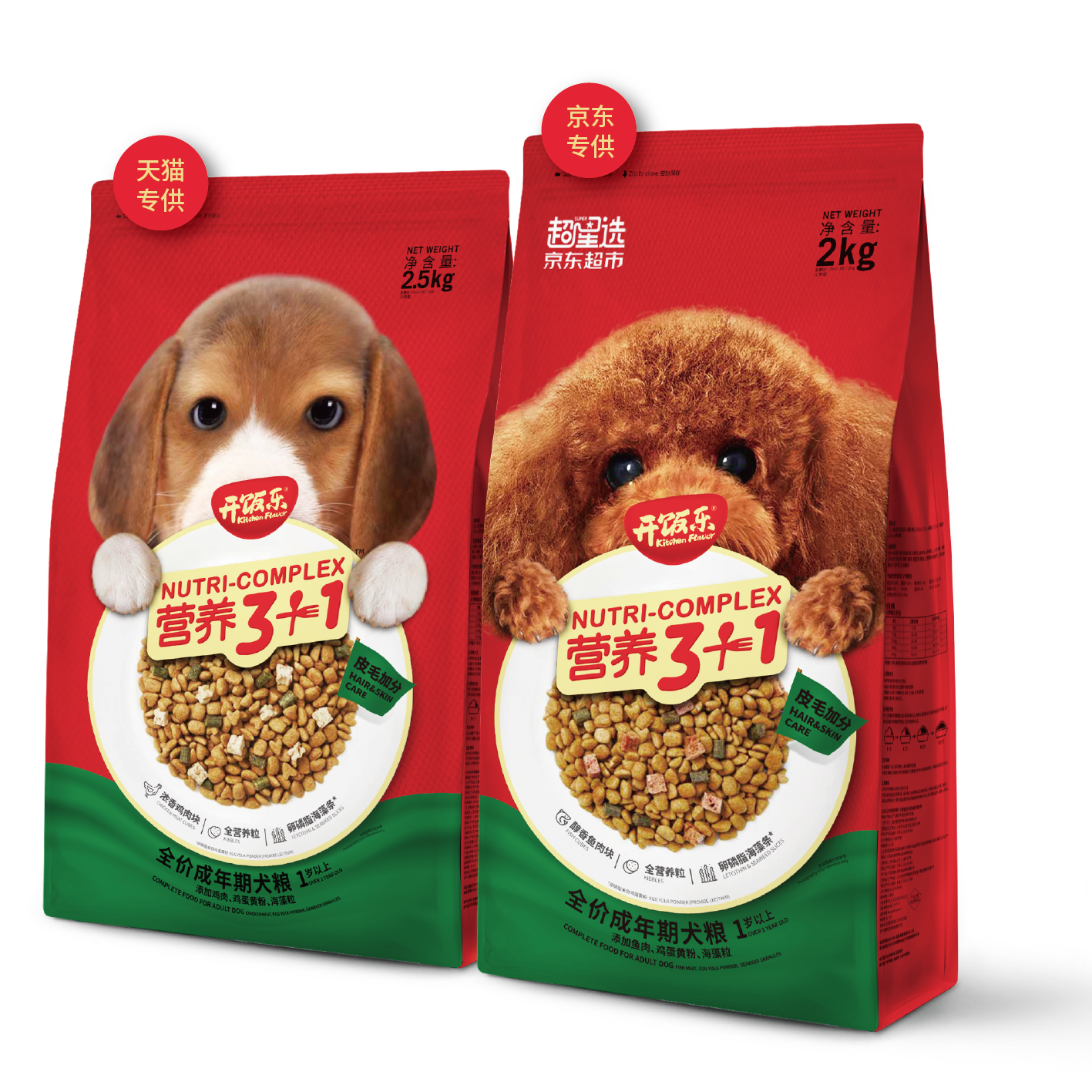 金年会营养3+1全价成年期犬粮（皮毛加分）